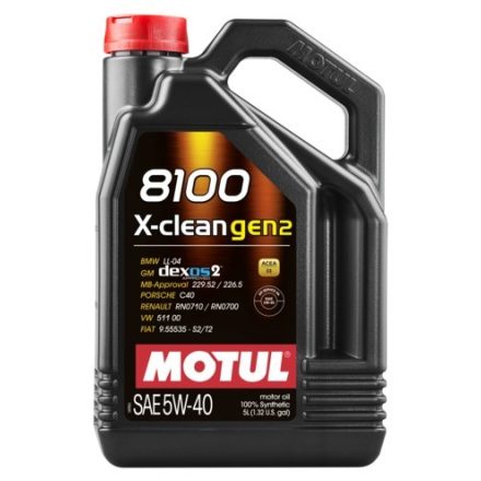 MOTUL 8100 X-clean gen2 5W-40 5l