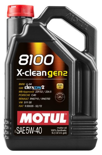 MOTUL 8100 X-clean gen2 5W-40 5L