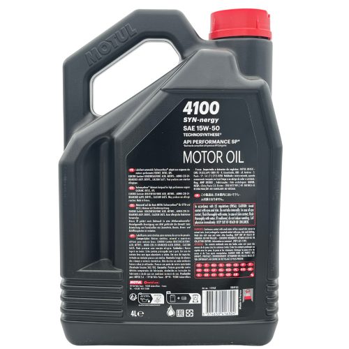 MOTUL 4100 SYN-nergy 15W-50 4L (4100 Power 15W50 utódja)