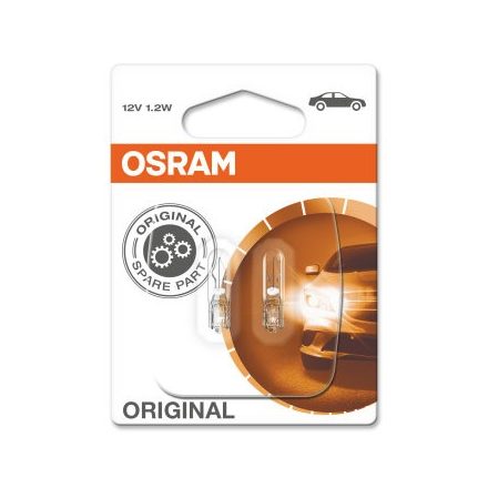 OSRAM 12V 1,2W W2x4,6d  STANDARD Duo Bliszter