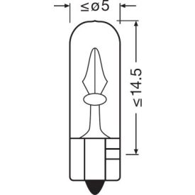 OSRAM 12V 1,2W W2x4,6d  STANDARD Doboz