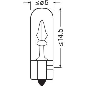 OSRAM 12V 2W W2x4,6d  STANDARD Doboz