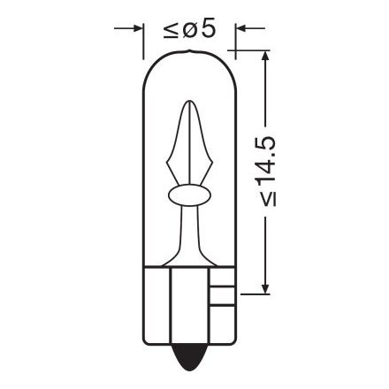 OSRAM 12V 2W W2x4,6d  STANDARD Doboz