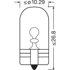 OSRAM 12V 5W W2.1x9.5d W5W ULTRA LIFE Doboz