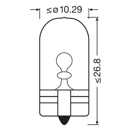 OSRAM 12V 5W W2.1x9.5d W5W ULTRA LIFE Doboz