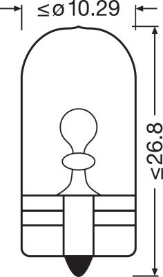 OSRAM 12V 5W W2.1x9.5d W5W ULTRA LIFE Doboz
