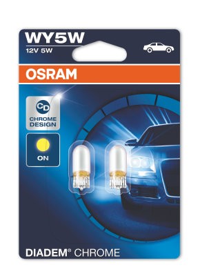 OSRAM 12V 5W W2.1x9.5d WY5W Diadem Chrome Duo Bliszter