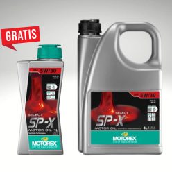   MOTOREX SELECT SP-X 5W-30 4L (C3, BMW, MB, VW, Porshce, Fiat) + 1L Ajándék