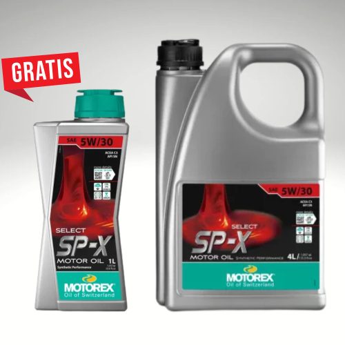 MOTOREX SELECT SP-X 5W-30 4L (C3, BMW, MB, VW, Porshce, Fiat) + 1L Ajándék