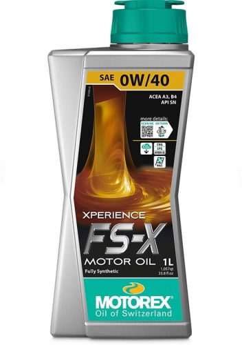 MOTOREX XPERIENCE FS-X 0W-40 1L (BMW,MB,VW,Ford,Porsche,Renault,Fiat)