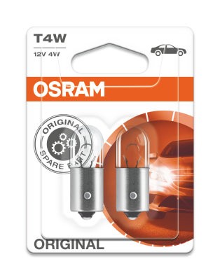 OSRAM 12V 4W BA9s T4W STANDARD Duo Bliszter