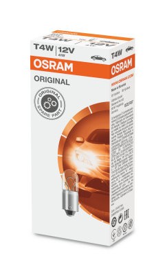 OSRAM 12V 4W BA9s T4W STANDARD Doboz