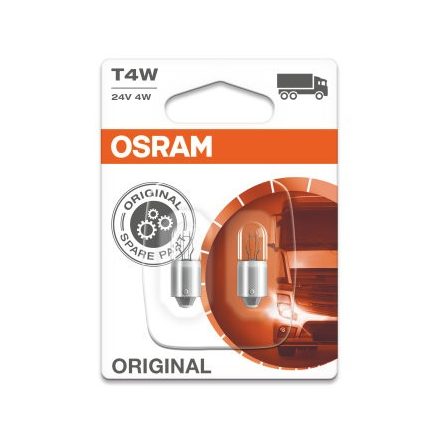 OSRAM 24V 4W BA9s T4W STANDARD Duo Bliszter