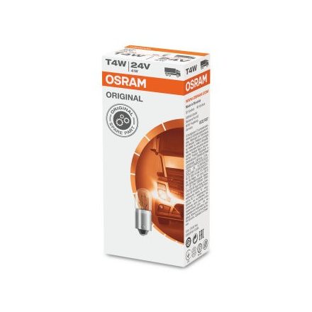 OSRAM 24V 4W BA9s T4W STANDARD Doboz