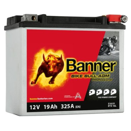 Banner Bike Bull ETX 16L YTX20L-BS, YB16HL-A-CX