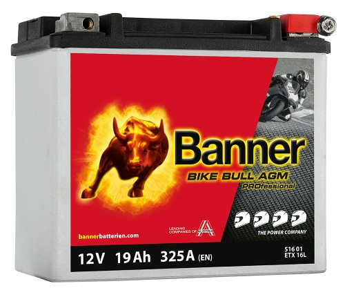 Banner Bike Bull ETX 16L YTX20L-BS, YB16HL-A-CX