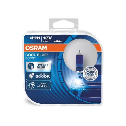 OSRAM 12V 75W PGJ19-2 "H11" OFF ROAD COOL BLUE BOOST Duo-Box