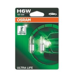 OSRAM 12V 6W BAX9s H6W ULTRA LIFE Duo Bliszter