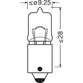 OSRAM 12V 6W BAX9s H6W ULTRA LIFE Doboz
