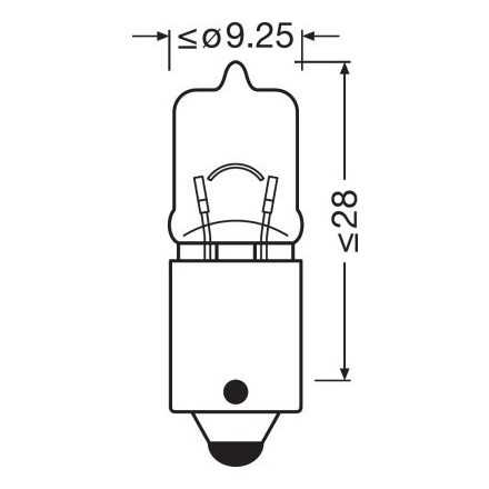 OSRAM 12V 6W BAX9s H6W ULTRA LIFE Doboz