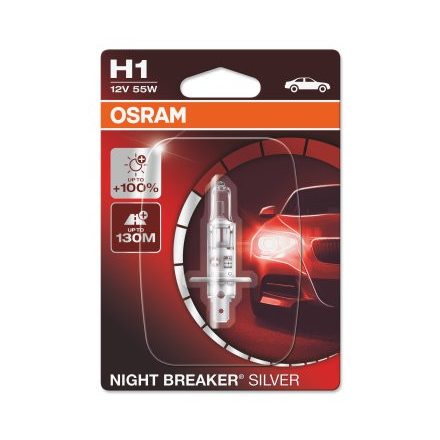 OSRAM 12V 55W P14.5s H1 NIGHT BREAKER® SILVER Bliszter