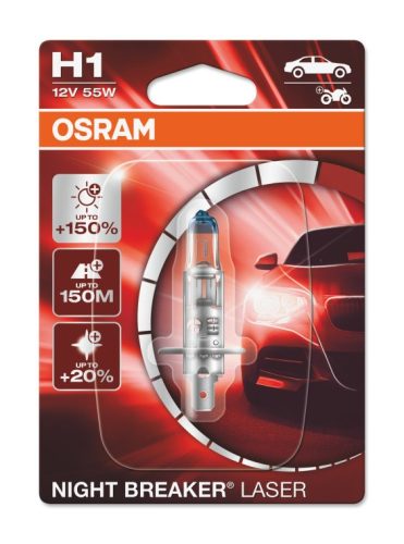 OSRAM 12V 55W P14.5s H1 NIGHT BREAKER® LASER Bliszter