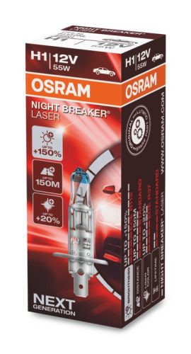 OSRAM 12V 55W P14.5s H1 NIGHT BREAKER® LASER Doboz