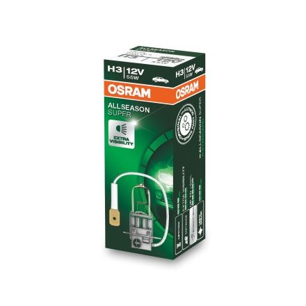 OSRAM 12V 55W PK22s H3 ALLSEASON SUPER Doboz