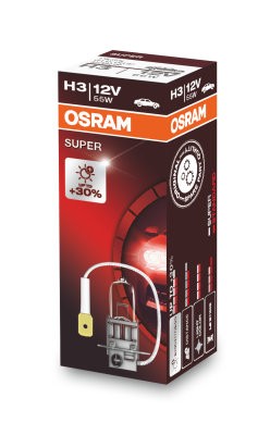 OSRAM 12V 55W PK22s H3 SUPER Doboz