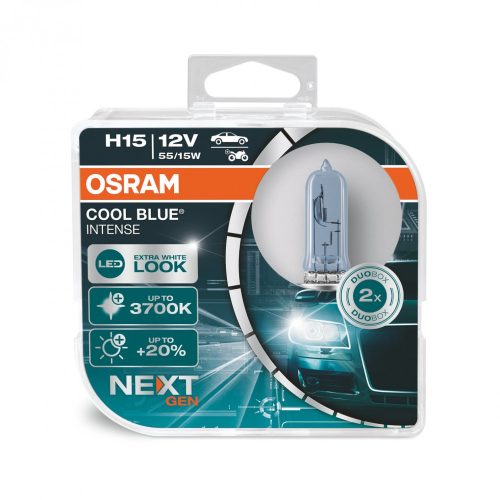 OSRAM 12V 15/55W PGJ23t-1 H15 Cool Blue Intense Next Gen. Duo-Box