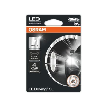 OSRAM 12V 0,6W SV8.5-8  C5W (36 mm) LEDriving® SL Bliszter