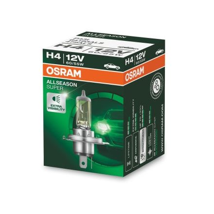 OSRAM 12V 60/55W P43T H4 ALLSEASON SUPER Doboz