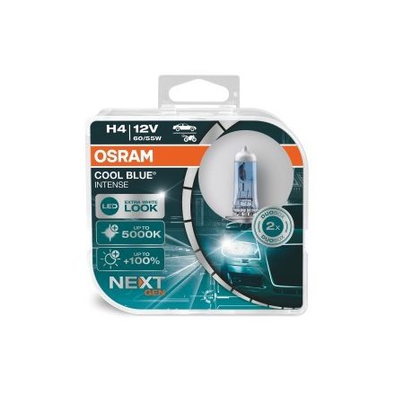 OSRAM 12V 60/55W P43T H4 Cool Blue Intense Next Gen. Duo-Box