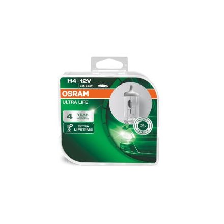 OSRAM 12V 60/55W P43T H4 ULTRA LIFE Duo-Box