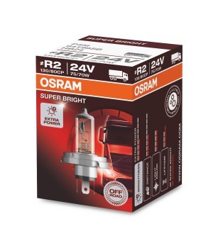 OSRAM 24V 75/70W P45t "R2" OFF ROAD SUPER BRIGHT Doboz
