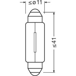 OSRAM 24V 3W SV8.5-8  STANDARD Doboz