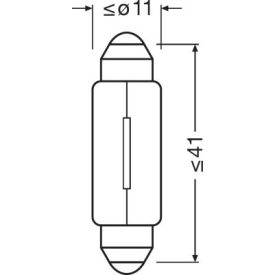 OSRAM 24V 3W SV8.5-8  STANDARD Doboz
