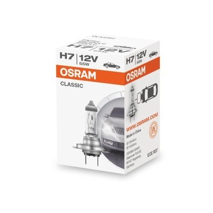 Osram 12V 55W PX26D H7 Classic Doboz