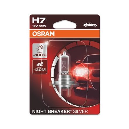 OSRAM 12V 55W PX26d H7 NIGHT BREAKER® SILVER Bliszter