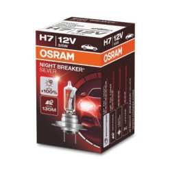 OSRAM 12V 55W PX26d H7 NIGHT BREAKER® SILVER Doboz