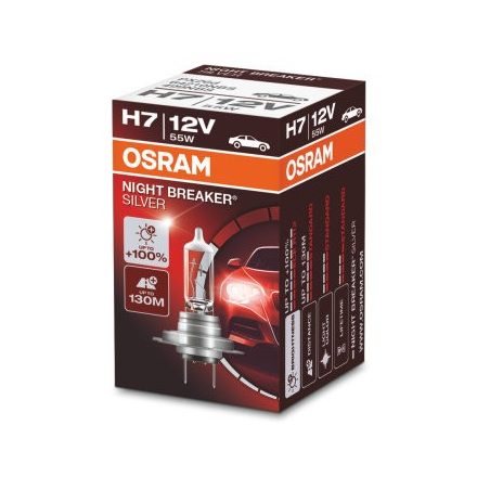 OSRAM 12V 55W PX26d H7 NIGHT BREAKER® SILVER Doboz