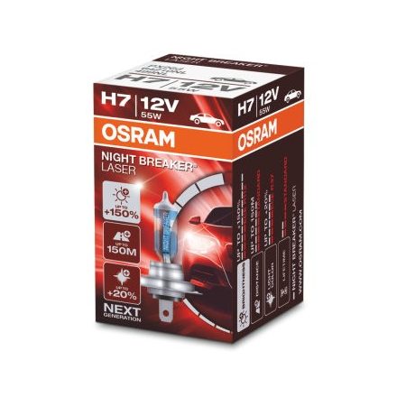 OSRAM 12V 55W PX26d H7 NIGHT BREAKER® LASER Doboz