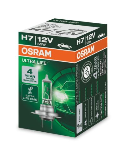 OSRAM 12V 55W PX26d H7 ULTRA LIFE Doboz