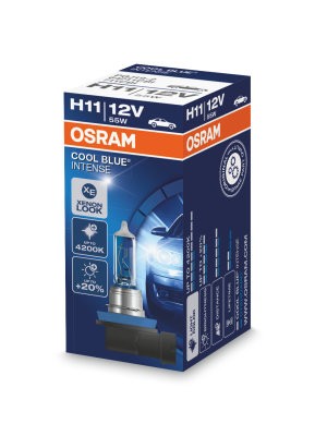 OSRAM 12V 55W PGJ19-2 H11 COOL BLUE INTENSE Doboz