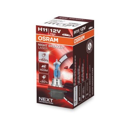 OSRAM 12V 55W PGJ19-2 H11 NIGHT BREAKER® LASER Doboz