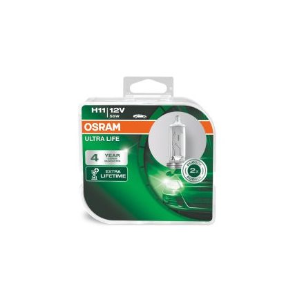 OSRAM 55V 55W PGJ19-2 H11 ULTRA LIFE Duo-Box