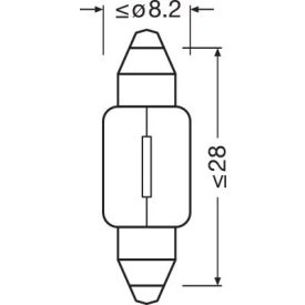 OSRAM 12V 3W SV7-8  STANDARD Doboz
