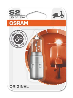 OSRAM 12V 35/35W BA20d S2 MOTO STANDARD Bliszter
