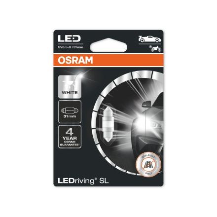 OSRAM 12V 1W SV8.5-8  C5W (31 mm) LEDriving® SL Bliszter