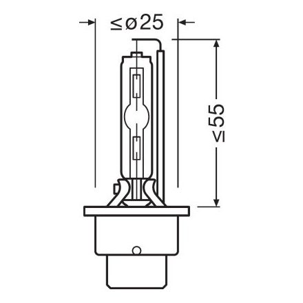 OSRAM 12/24V 35W P32d-2 D2S XENARC Doboz